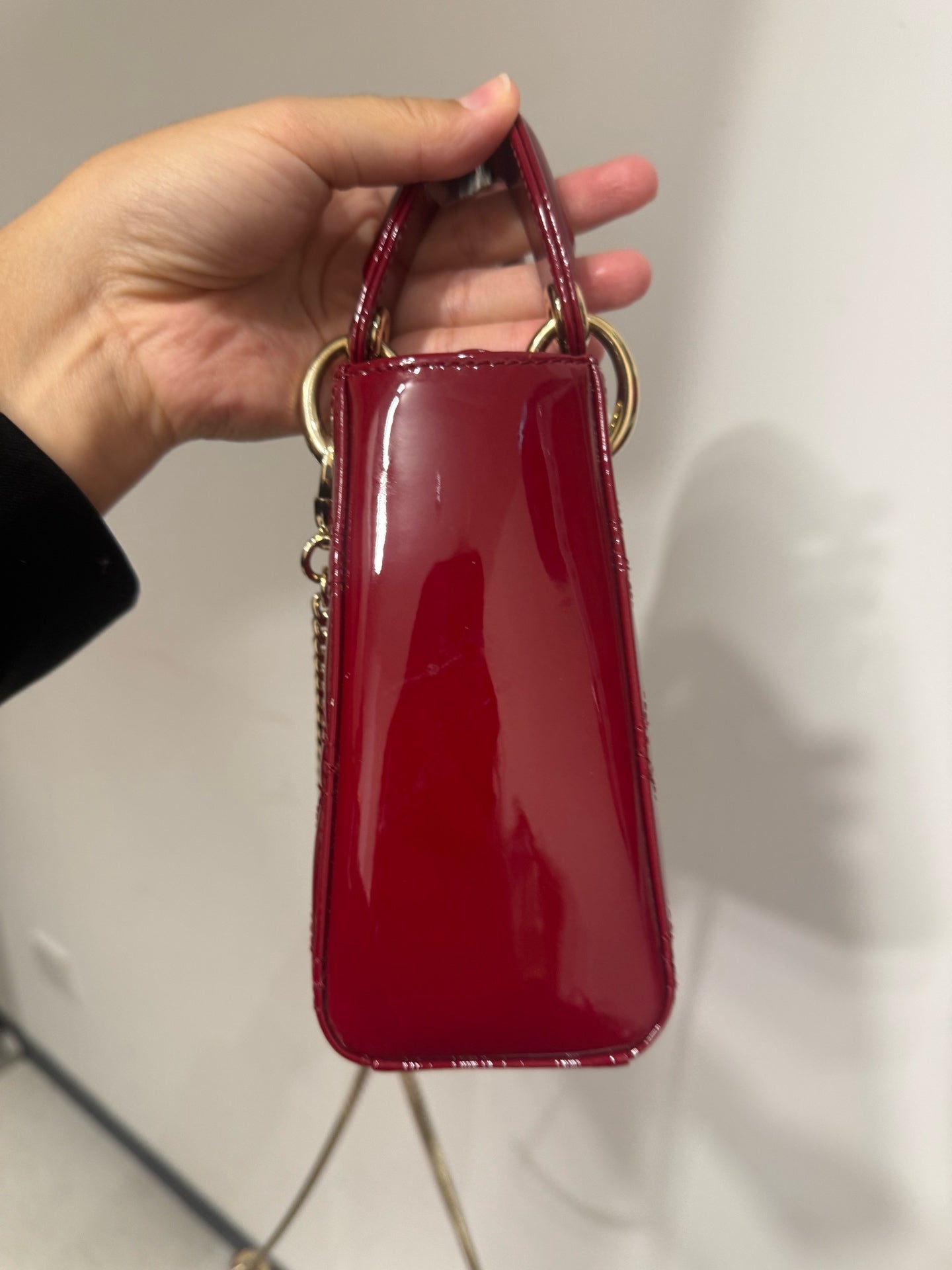 Dior - Lady Dior Mini - Patent leather - Red - (mini)