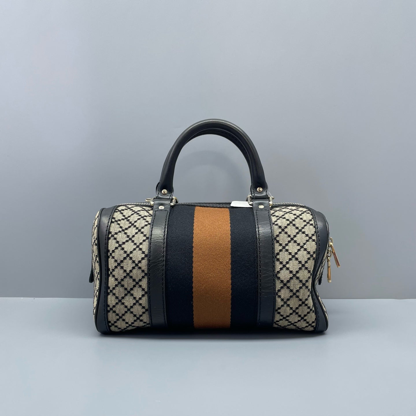 Gucci - Diamante Boston Bag 281518 - Canvas and Leather - Multicolour - (Medium)