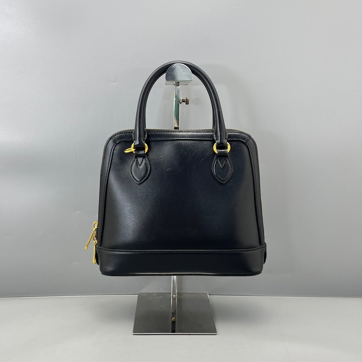 Gucci - 1955 Horsebit Dome Bag - Leather - Black - (medium)