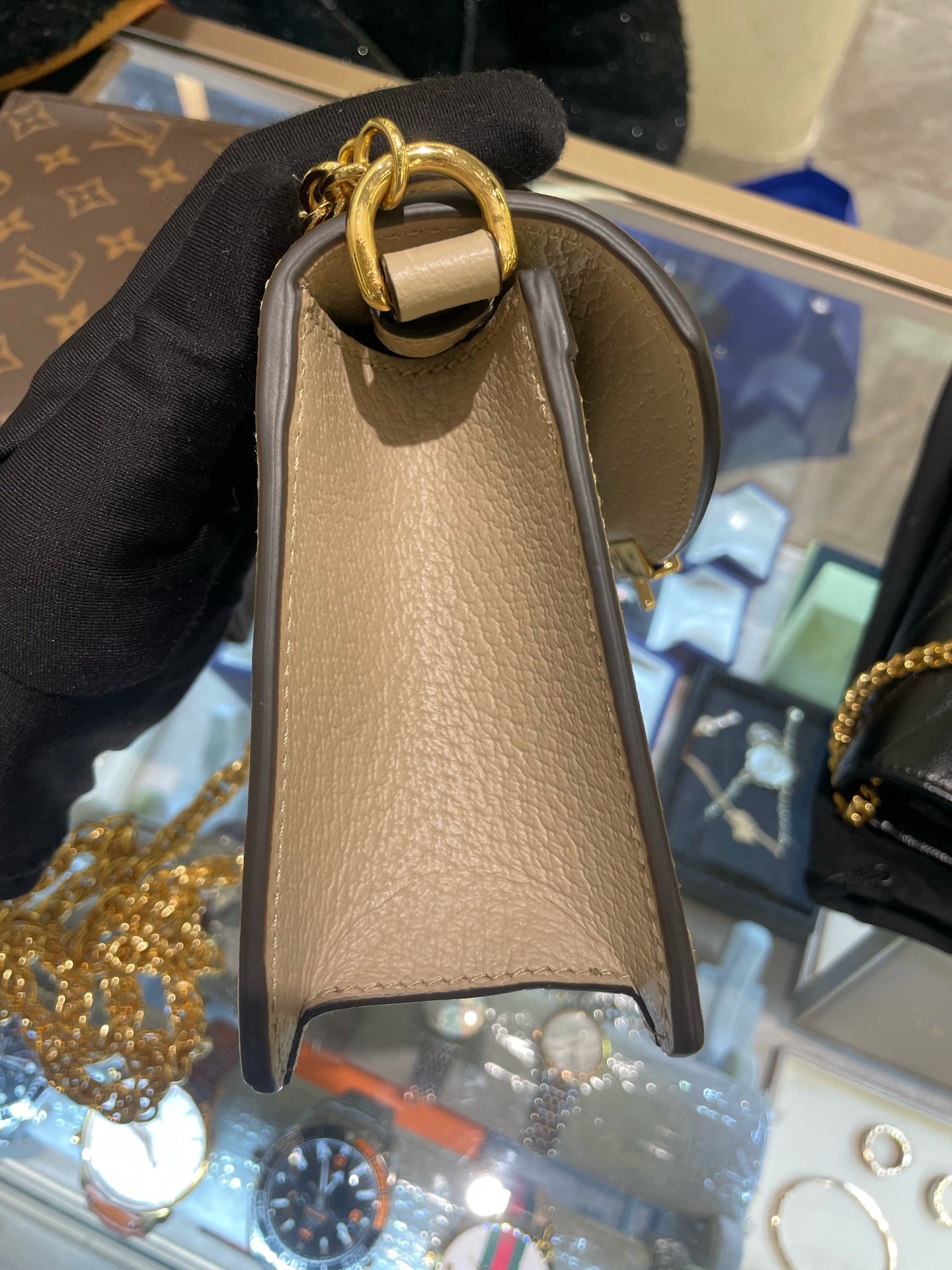 Gucci - Ophidia Mini Messenger Bag - GG Supreme canvas with leather trim - Beige - (mini)