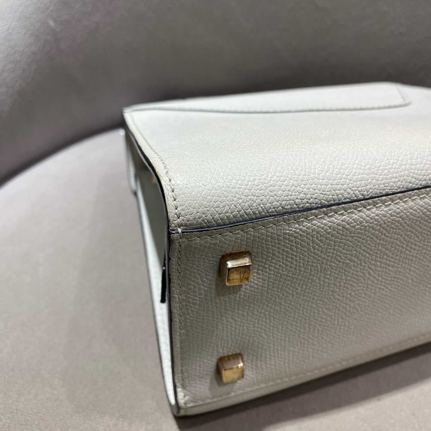 Valextra - Top Handle Bag - Cowhide leather - White - (mini)
