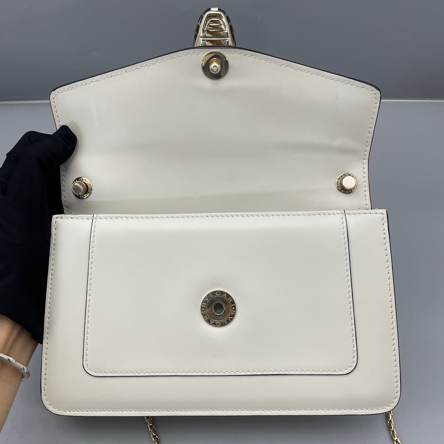 Bvlgari - Serpenti Forever - Leather - White - (small)
