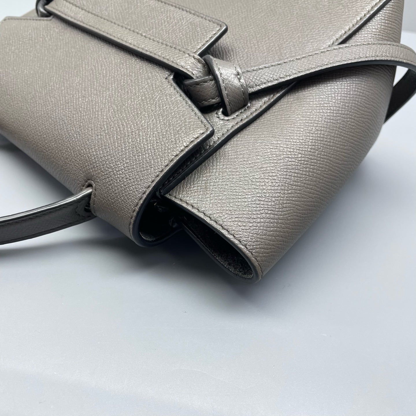 Celine - Belt Bag Nano - Grained leather - Elephant Grey - (mini)