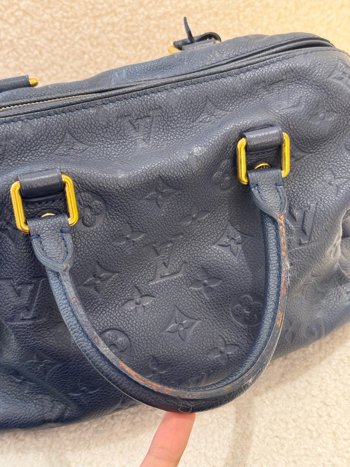Louis Vuitton - Speedy Bandoulière 25 - Leather - Navy - (Small)