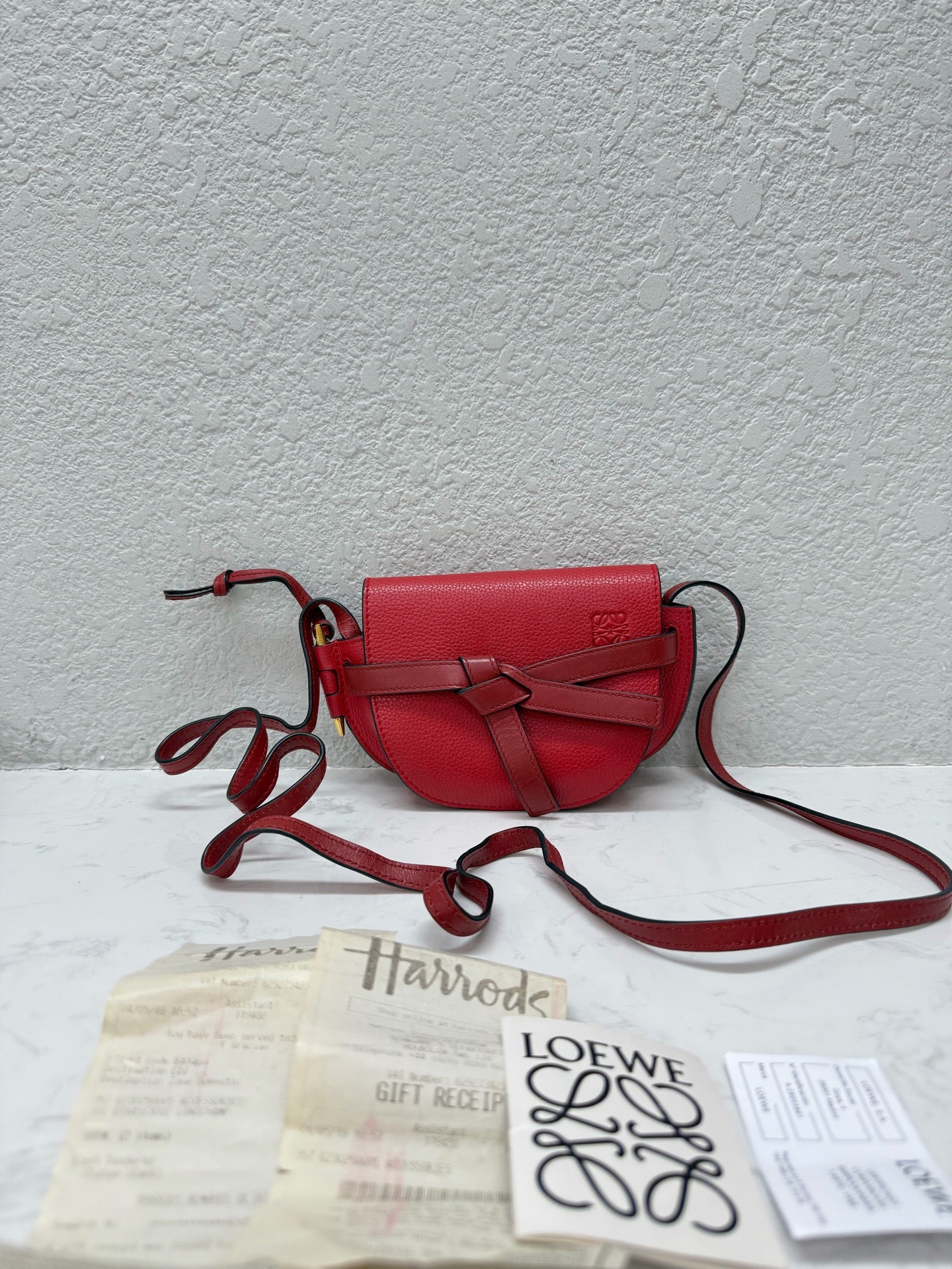 Loewe - Gate - Grained Calfskin Leather - Red - (Mini)