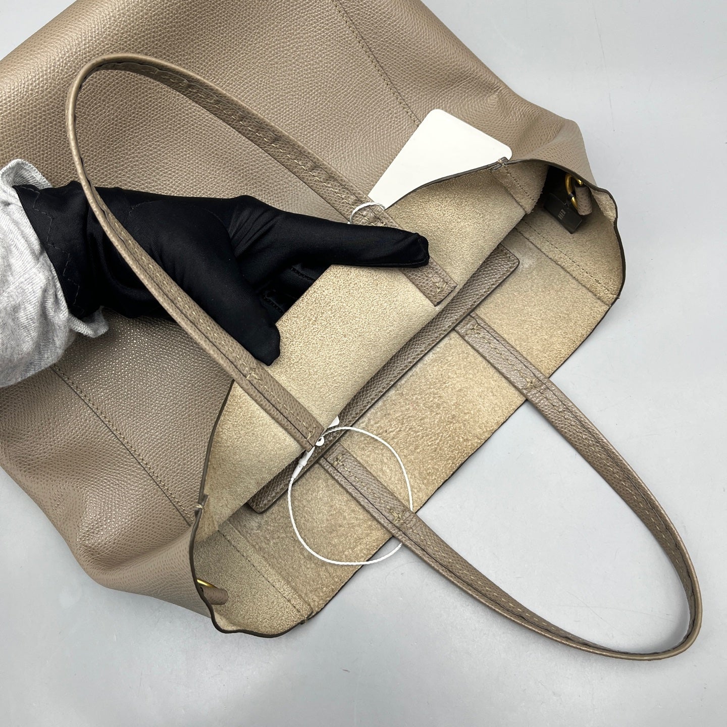 Celine - Bucket Tote Bag - Grained calfskin leather - Grey - (medium)