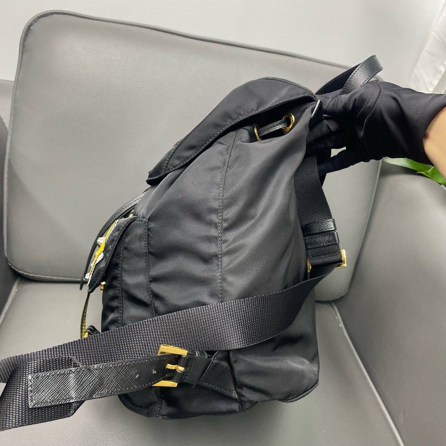 Prada - Nylon Robot Backpack - Nylon with Saffiano Leather accents - Black with Multicolour Accents - (Medium)
