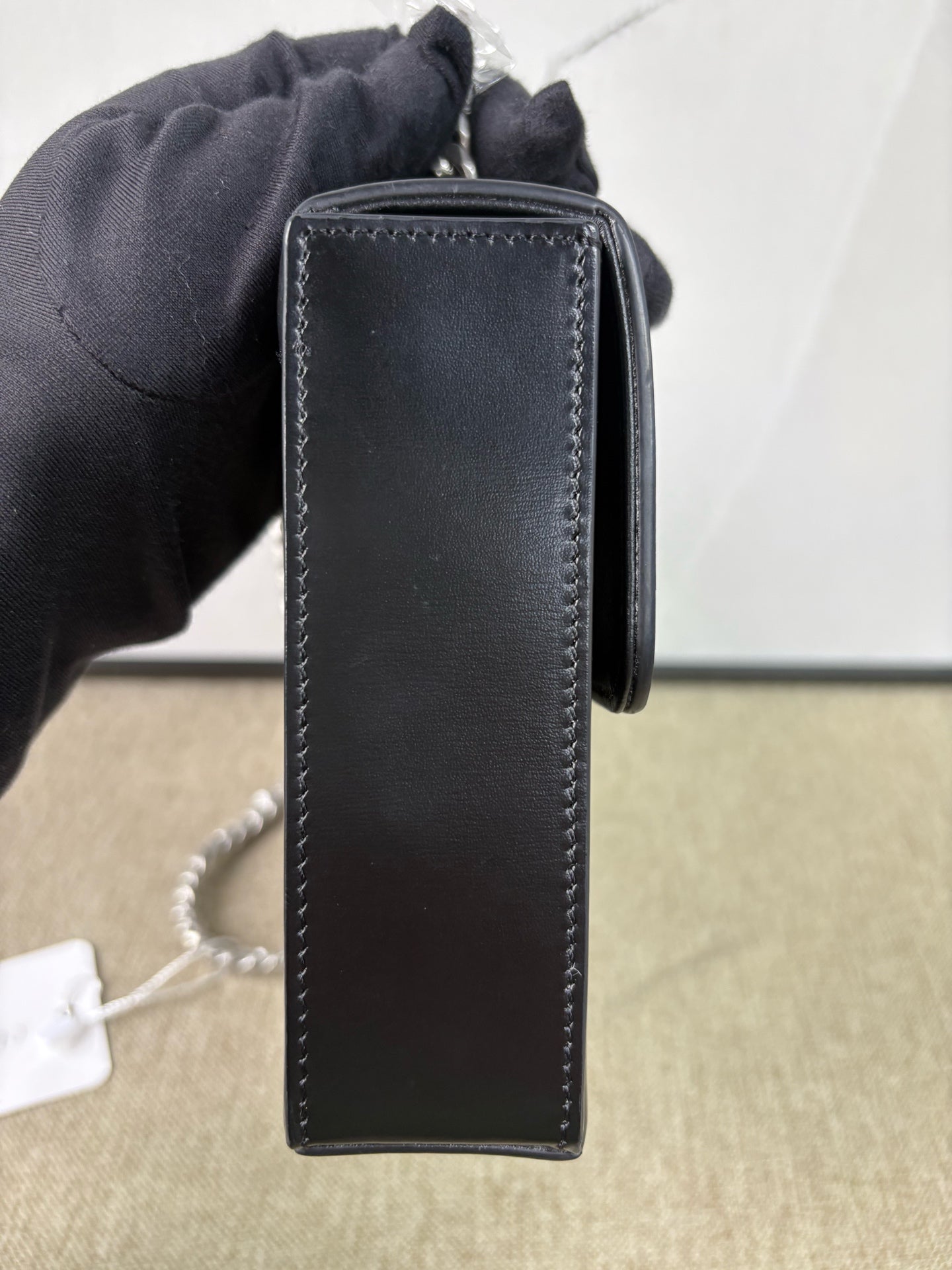 Celine - Triomphe Shoulder Bag - Leather - Black - (mini)