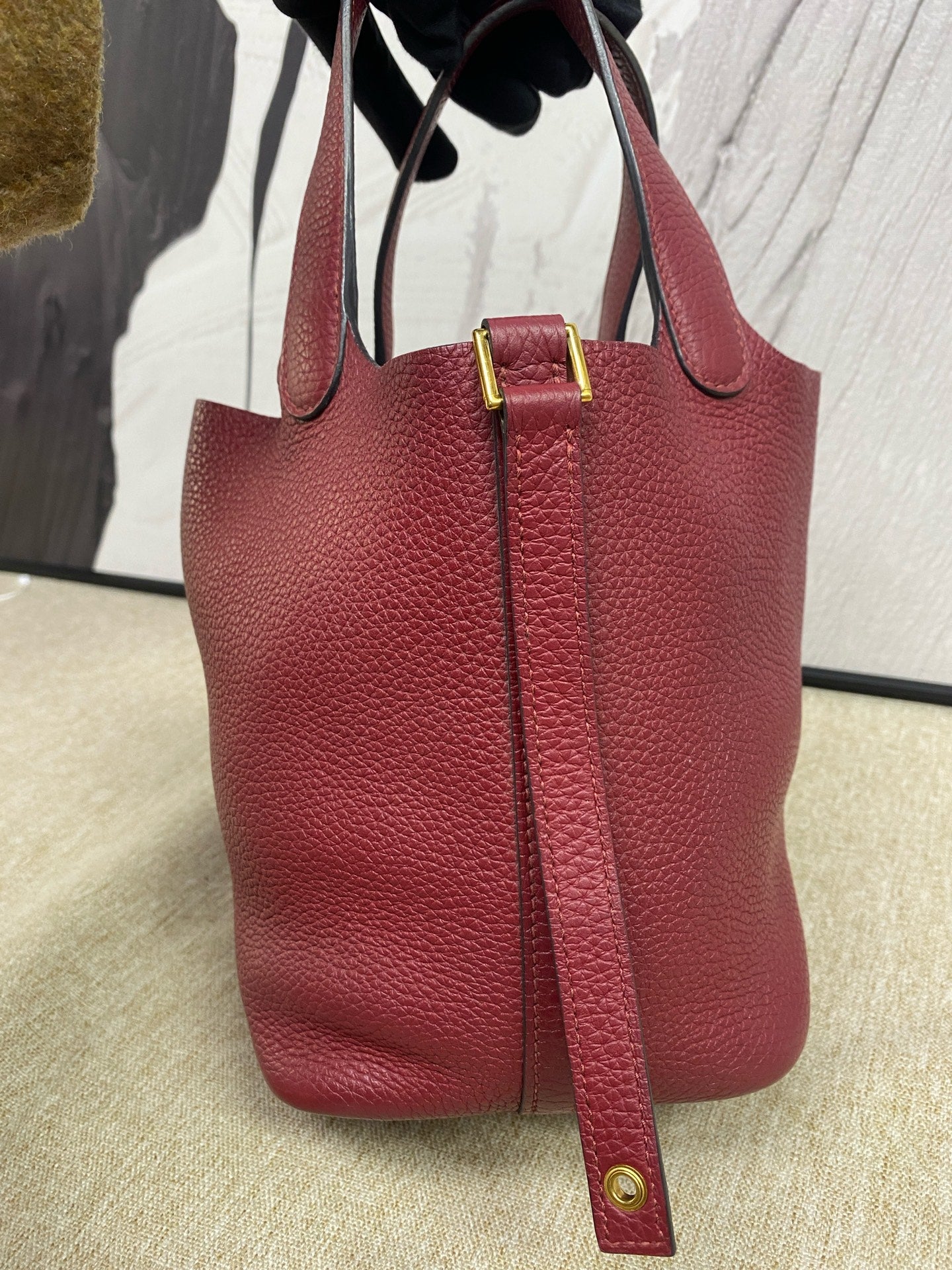 Hermès - Picotin Lock 18 - Taurillon Clemence leather - Red - (mini)