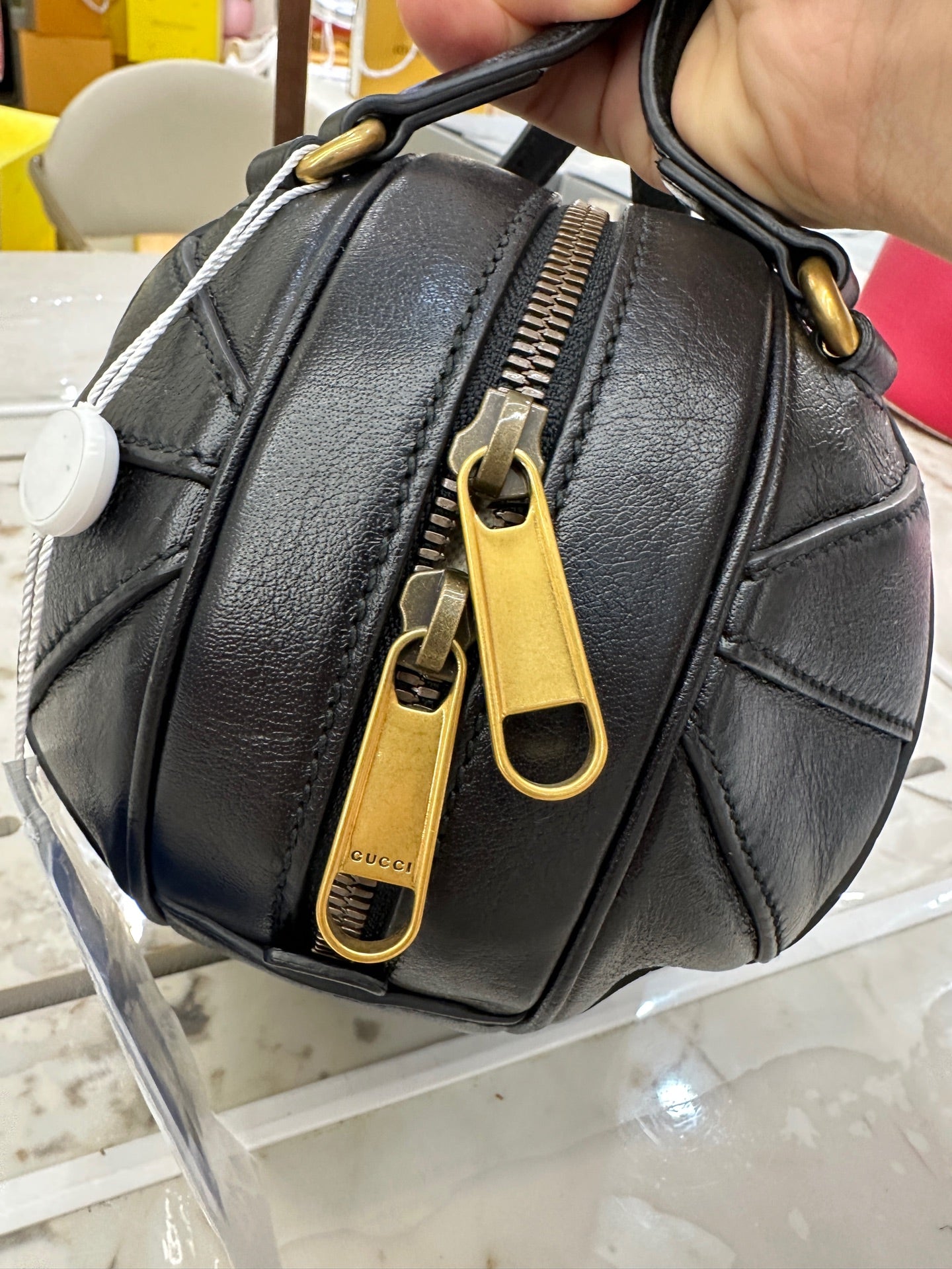 Gucci - Tifosa Basketball Bag - Calfskin leather - Black - (mini)