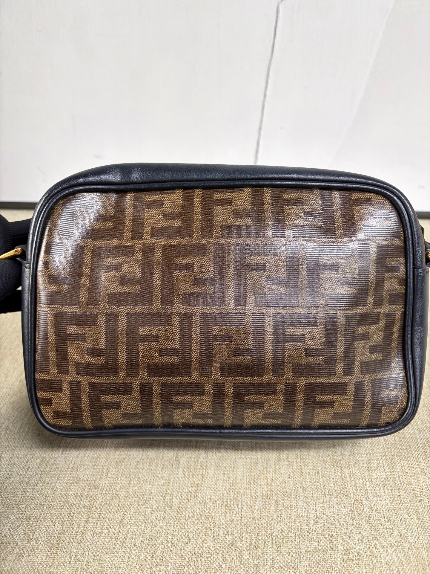 Fendi - Camera Bag - Coated canvas and cowhide leather - Brown and Black - (Small)