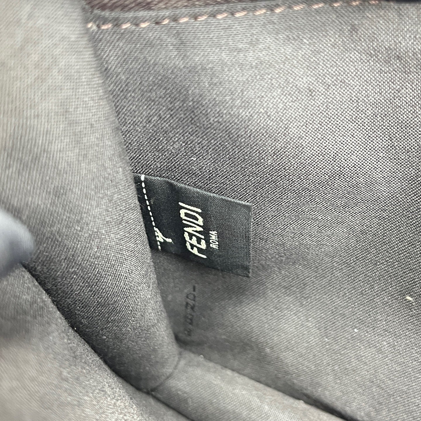 Fendi - A7637e - Leather and Canvas - Brown - (small)