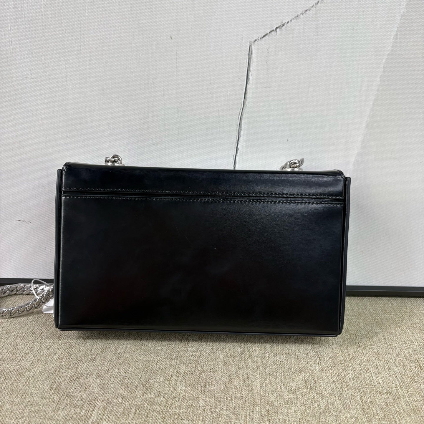 Celine - Triomphe Shoulder Bag - Leather - Black - (mini)