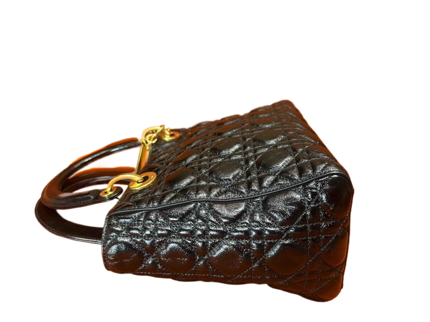 Dior - Lady Dior - Lambskin leather - Black - (Small)