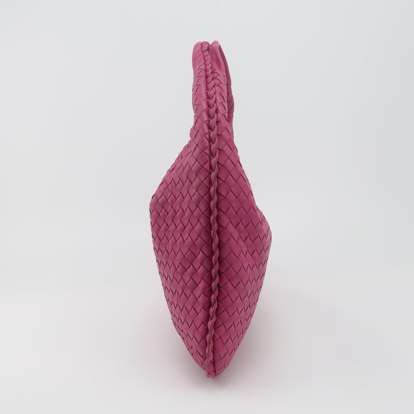 Bottega Veneta - Intrecciato Hobo Bag 367639-V0016 - Lambskin leather - Pink - (medium)