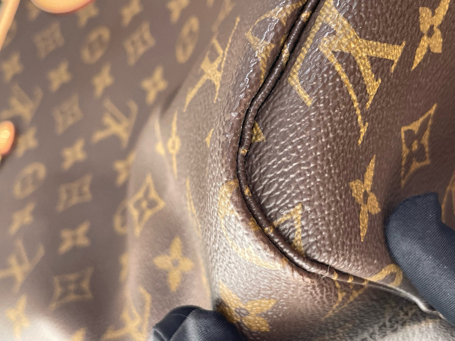Louis Vuitton - Neverfull GM - Monogram coated canvas with natural cowhide leather trim - Brown - (Large)