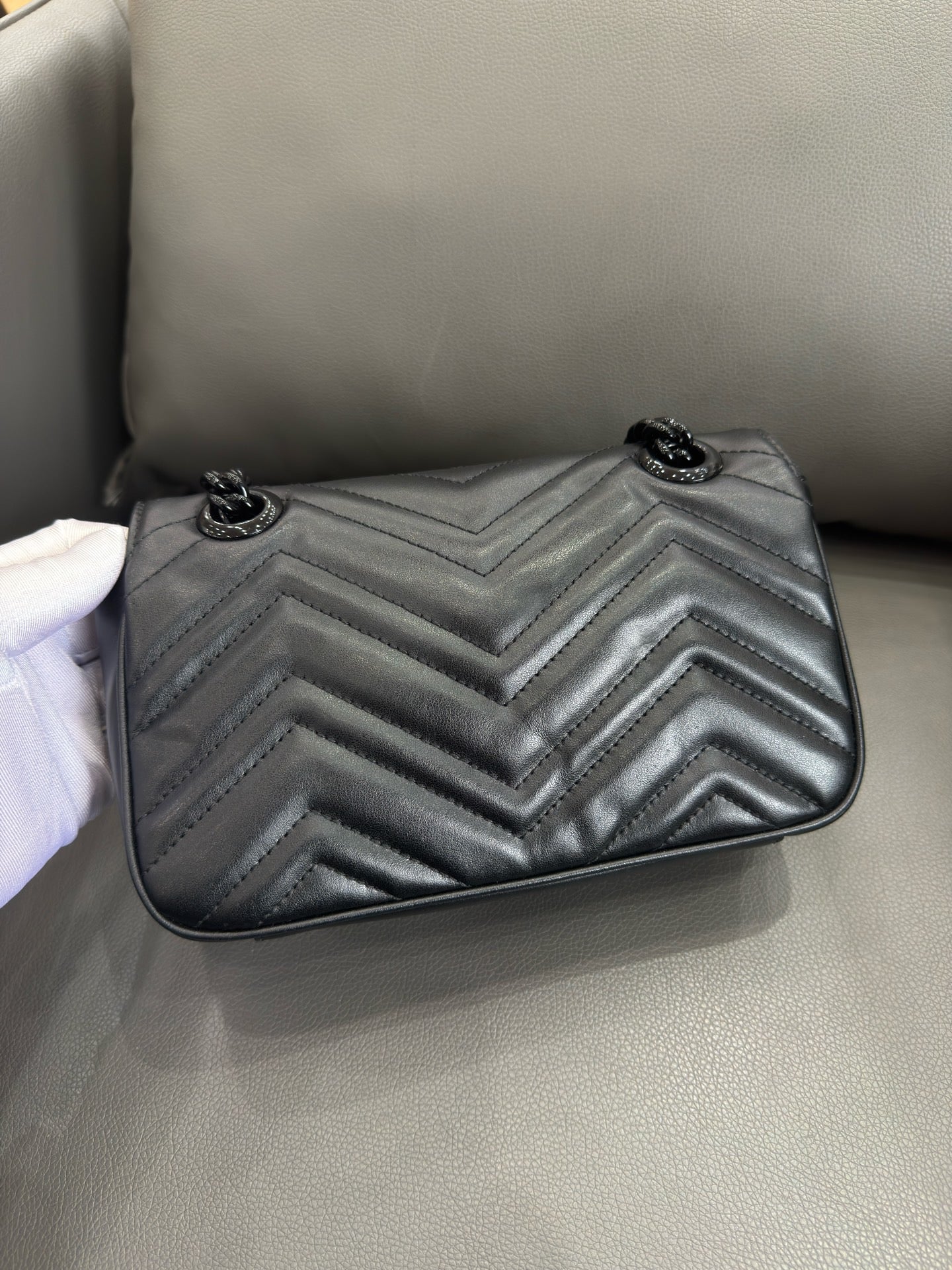 Gucci - GG Marmont Matelassé Mini Bag - Leather - Black - (Mini)