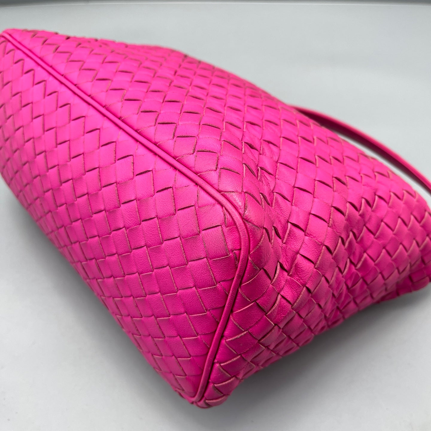 Bottega Veneta - Intrecciato Lunchbox Bag - Nappa leather - Hot Pink - (Small)