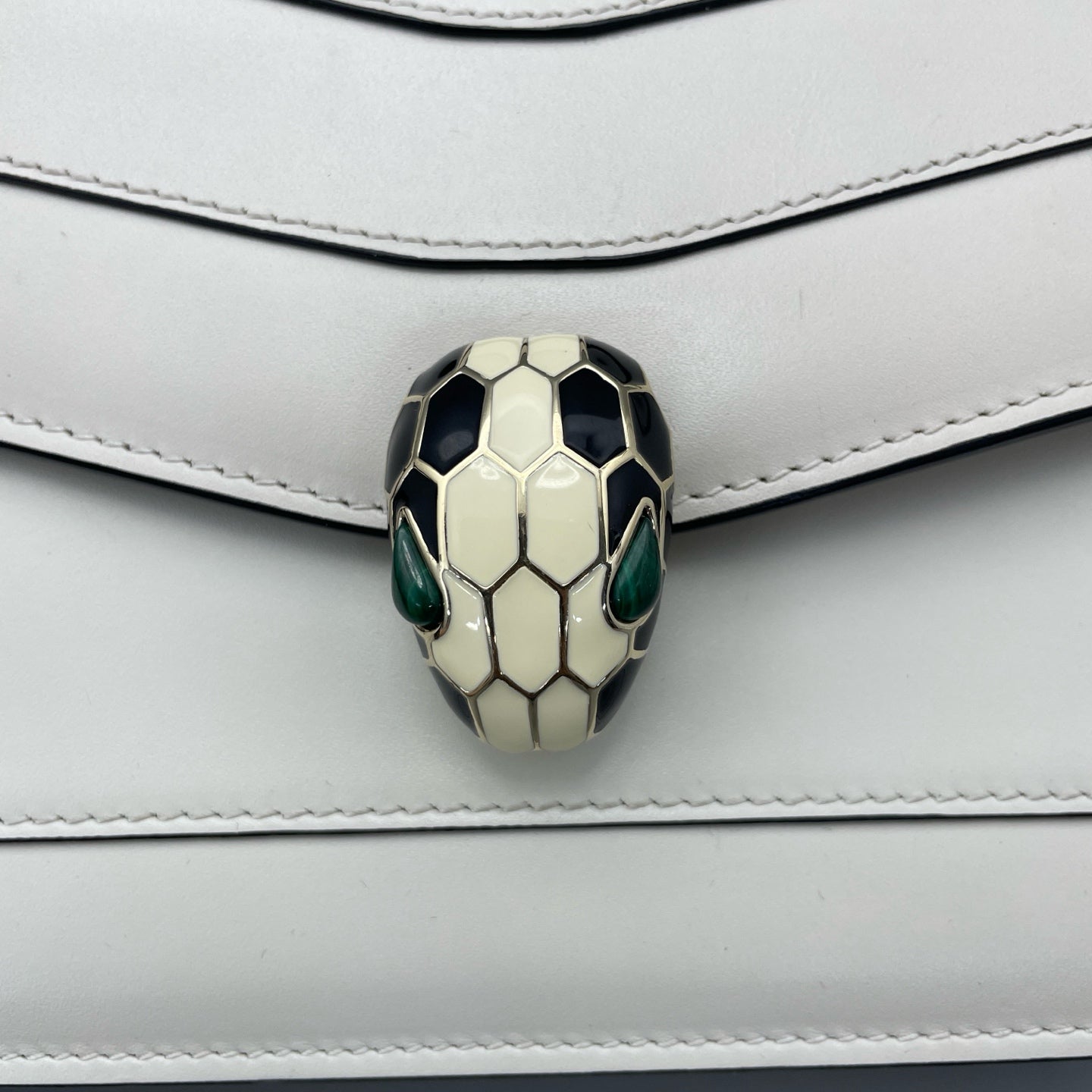 Bvlgari - Serpenti Forever - Leather - White - (small)
