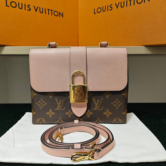 Louis Vuitton - Monogram Lock Flap Bag - Monogram coated canvas and leather - Brown and Pink - (small)