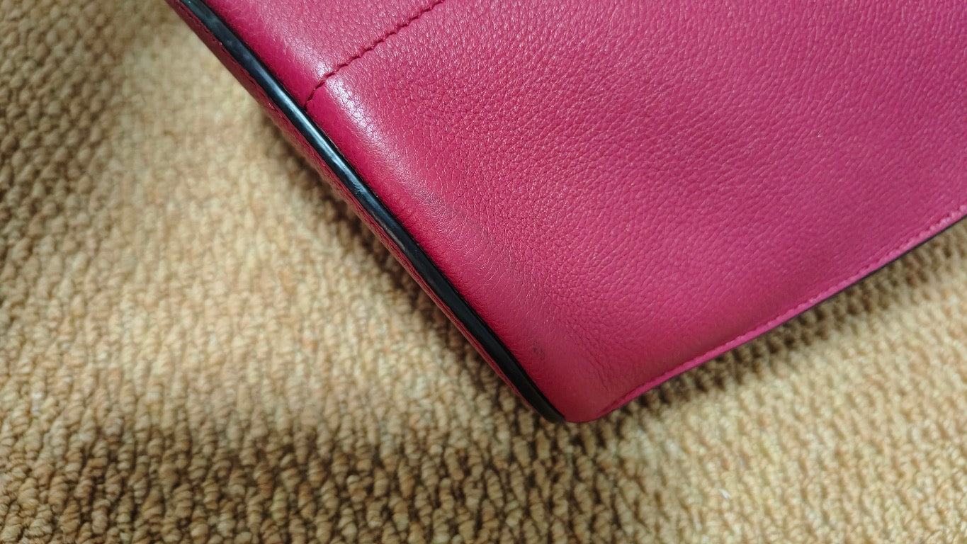 Loewe - Gate Bucket Bag - Grained leather - Burgundy - (Small)