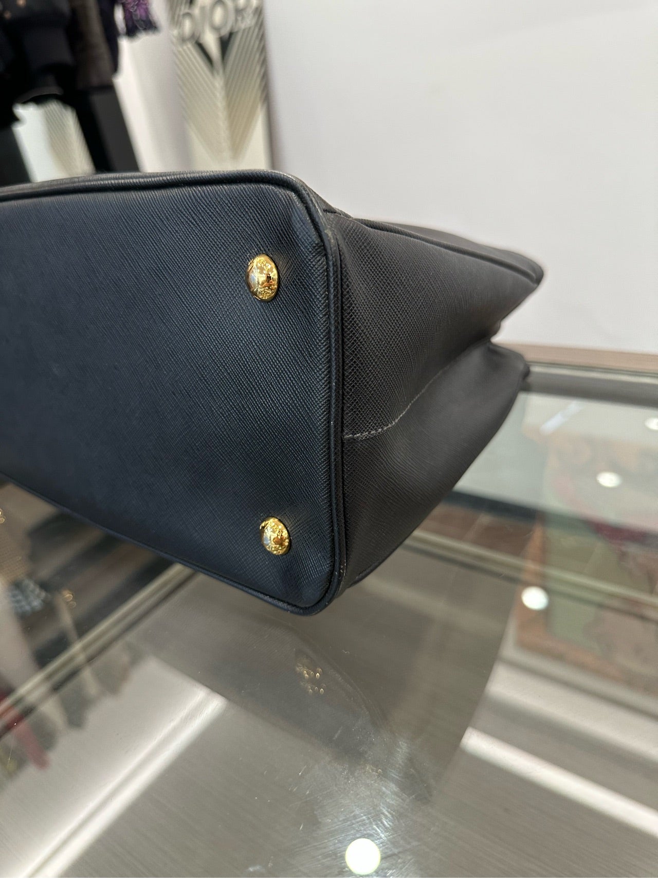 Prada - Galleria Saffiano Bag - Saffiano leather - Black - (medium)