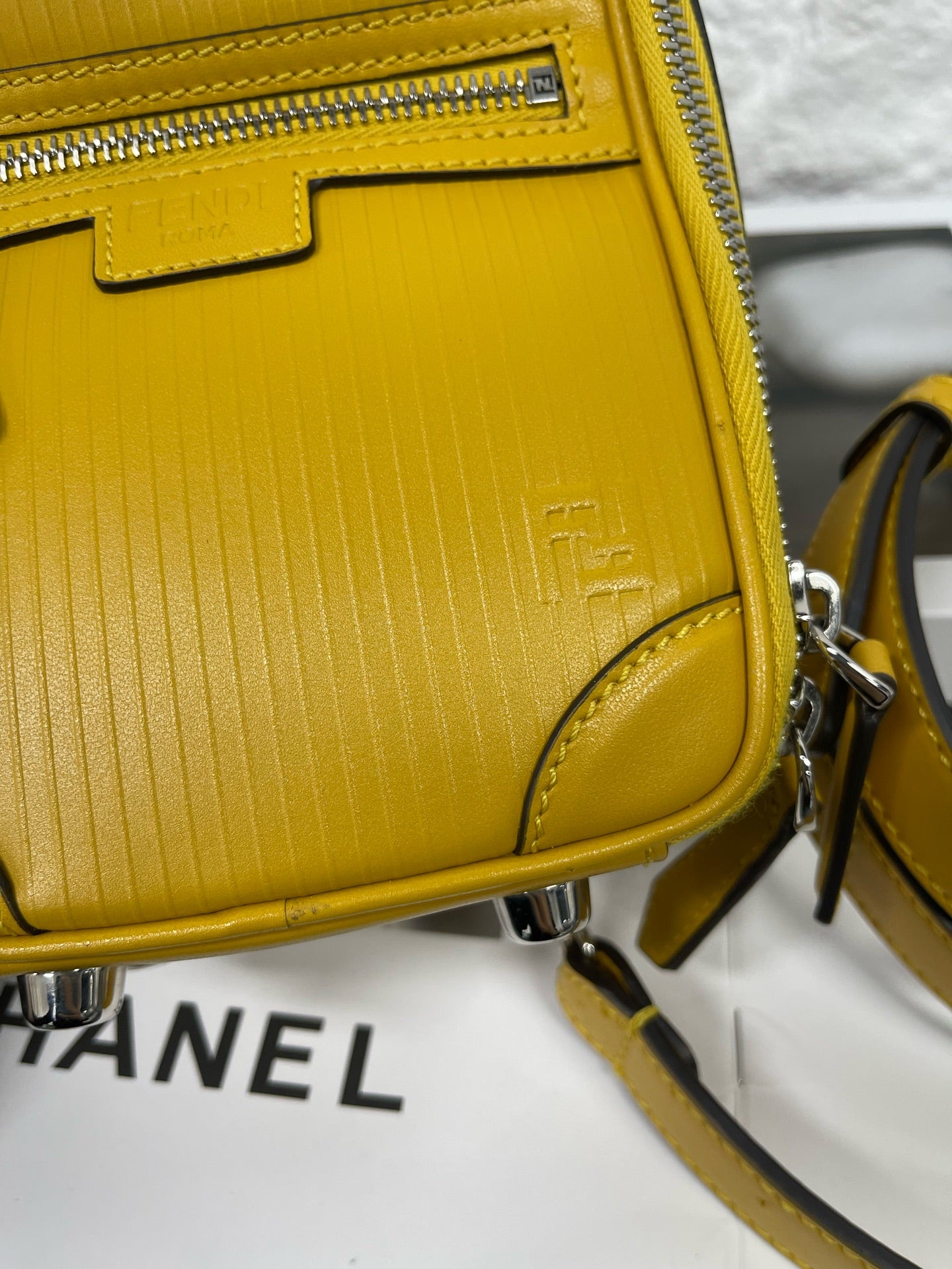 Fendi - Camera Bag Crossbody Bag - Leather - Yellow - (mini)
