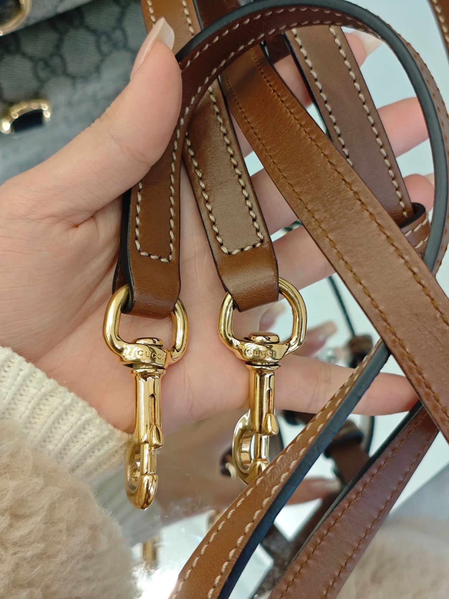 Gucci - Padlock Backpack - GG Supreme canvas with leather trim - Black and Brown - (small)