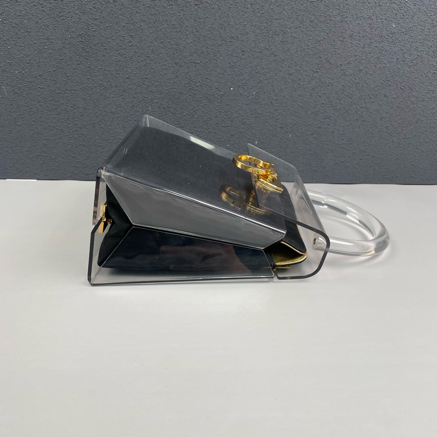 Ferragamo - Museum Series Handbag - Acrylic - Clear with Black interior - (mini)