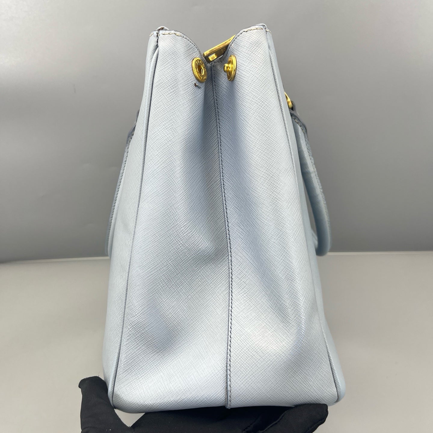Prada - Saffiano Lux Tote - Saffiano leather - Light Blue - (medium)