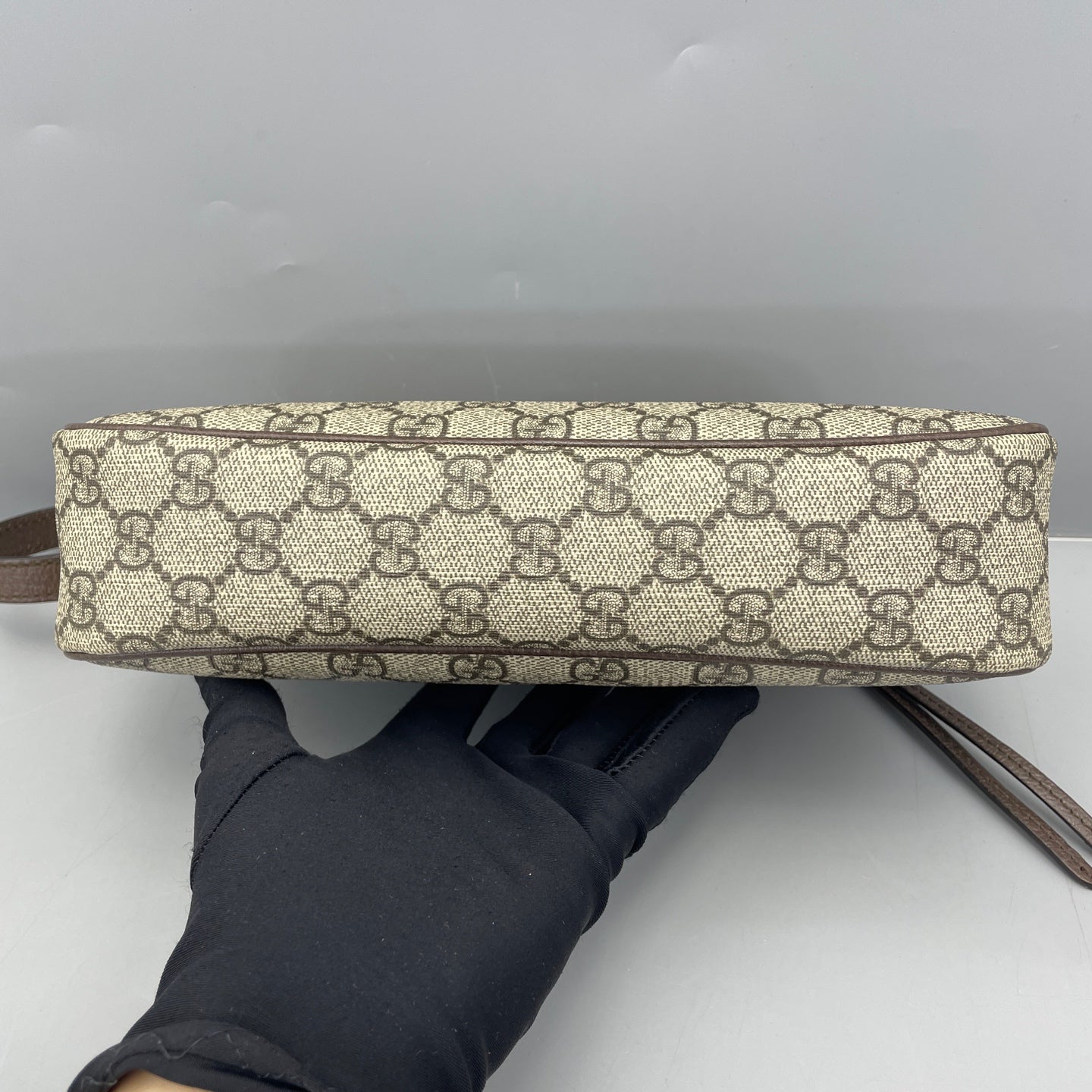 Gucci - Ophidia Shoulder Bag - GG Supreme canvas with leather trim - Beige and Brown with Gold-Tone Hardware - (mini)