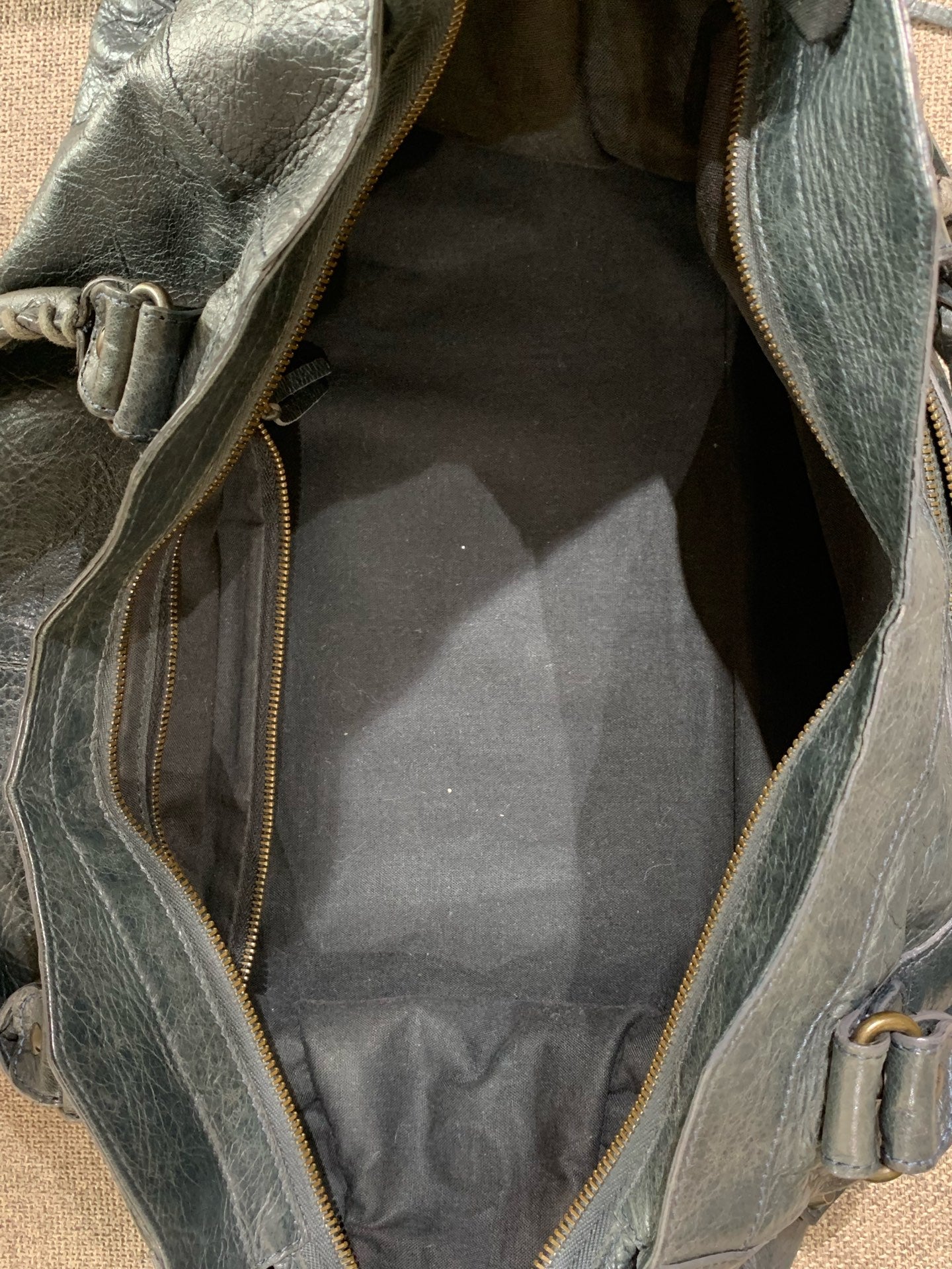 Balenciaga - City - Leather - Grey - (large)