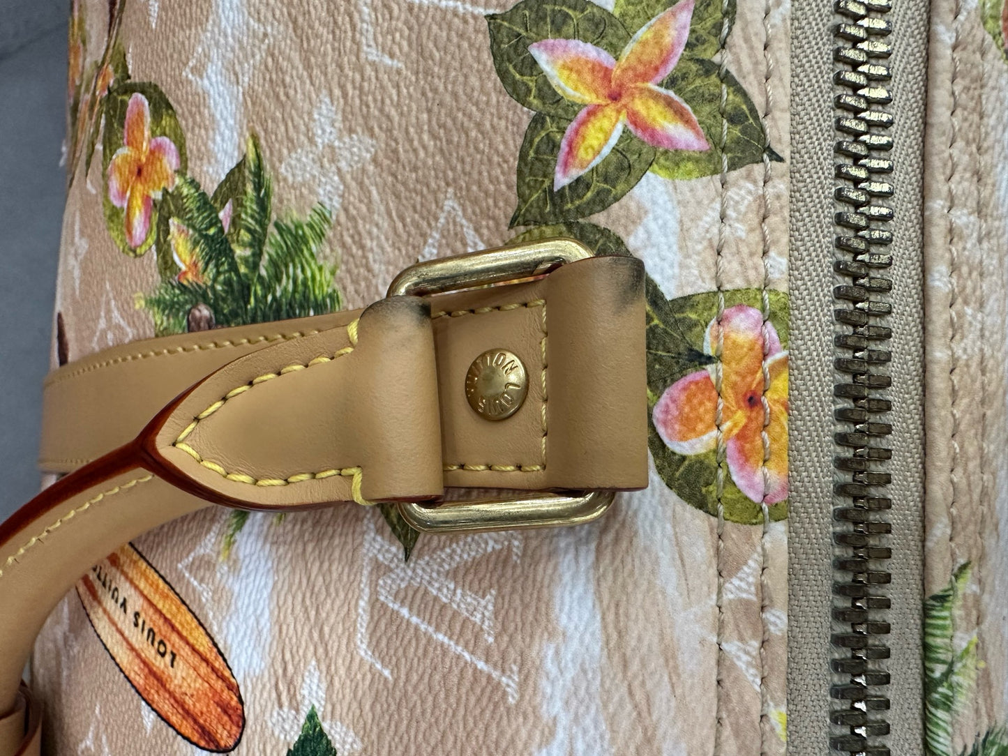 Louis Vuitton - Keepall 50 Blossom Floral SS24 Limited Edition - Coated canvas with Vachetta leather trim - Multicolour - (Large)