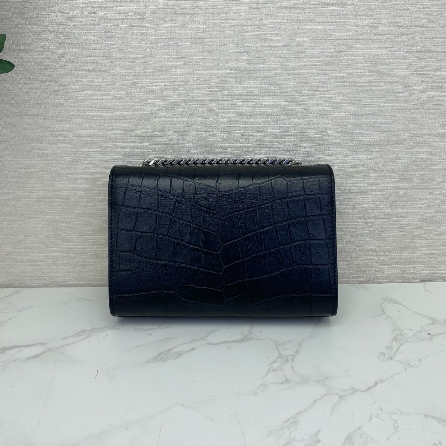 Saint Laurent - Kate Tassel - Crocodile-embossed leather - Black - (Small)