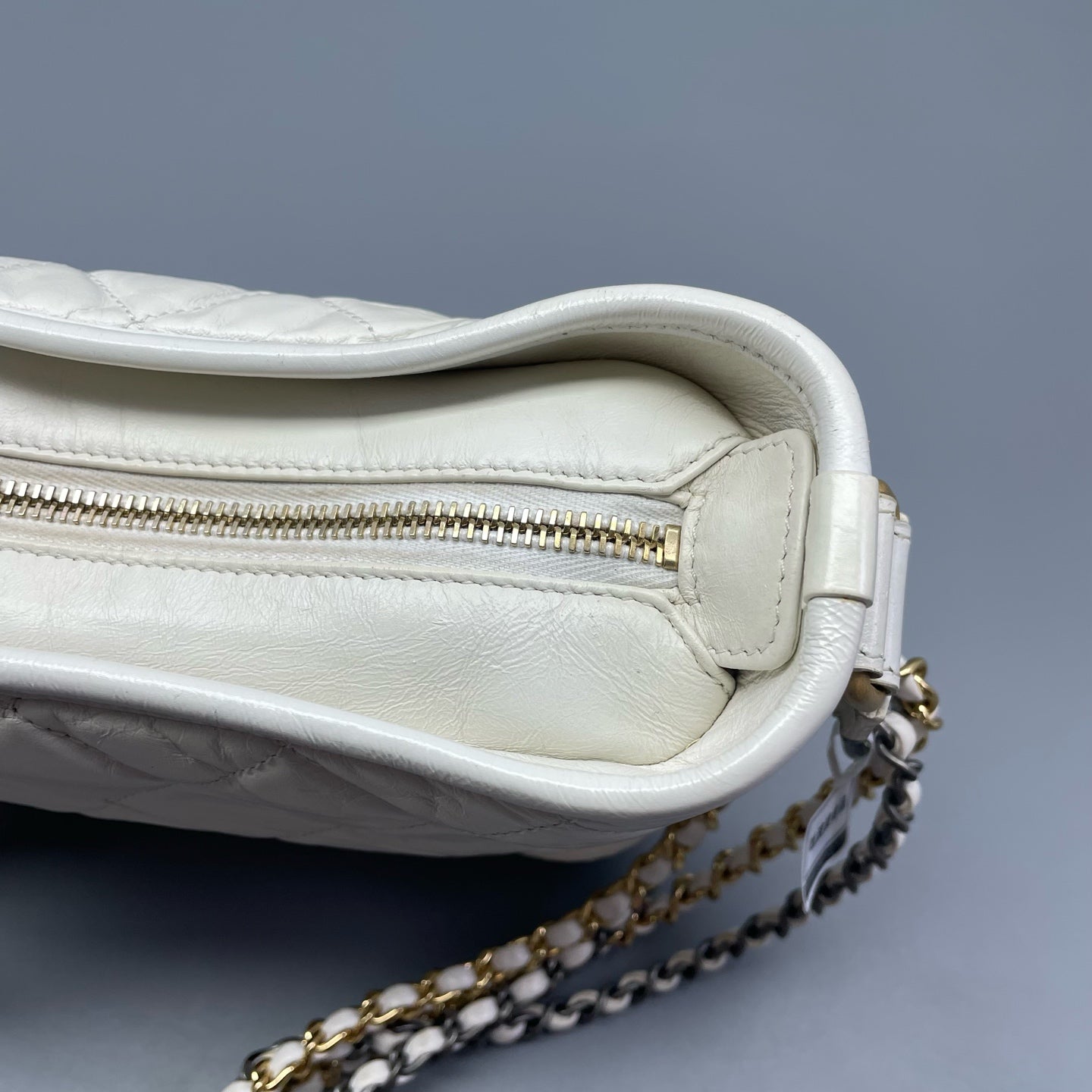 Chanel - Gabrielle Hobo Bag (Small) - Leather - White - (Small)