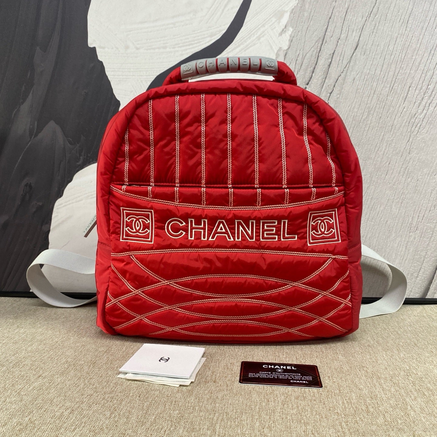 Chanel - Puffer Sports Series Backpack - Polyamide - Red - (Medium)