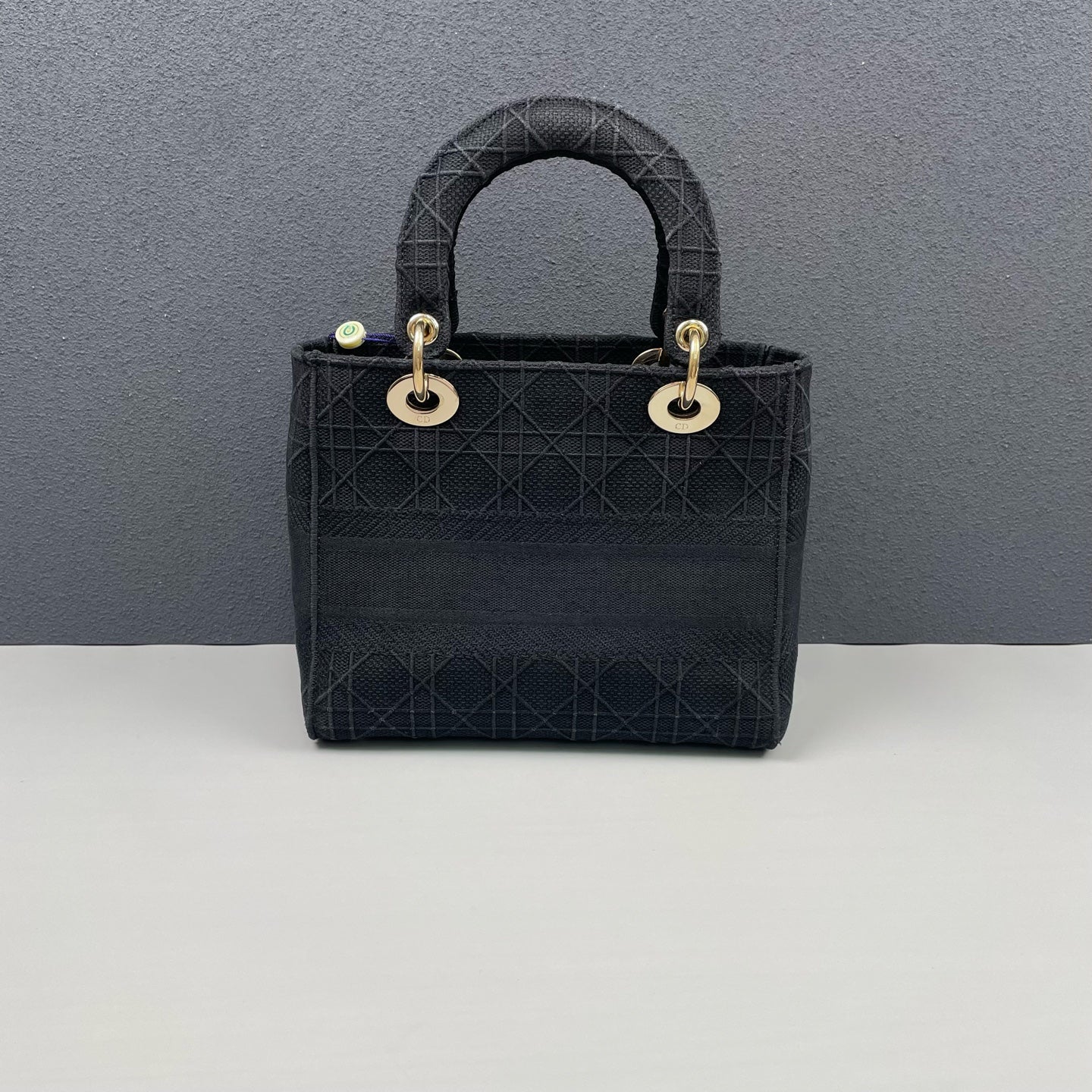 Dior - Lady Dior - Embroidered cloth - Black - (Small)