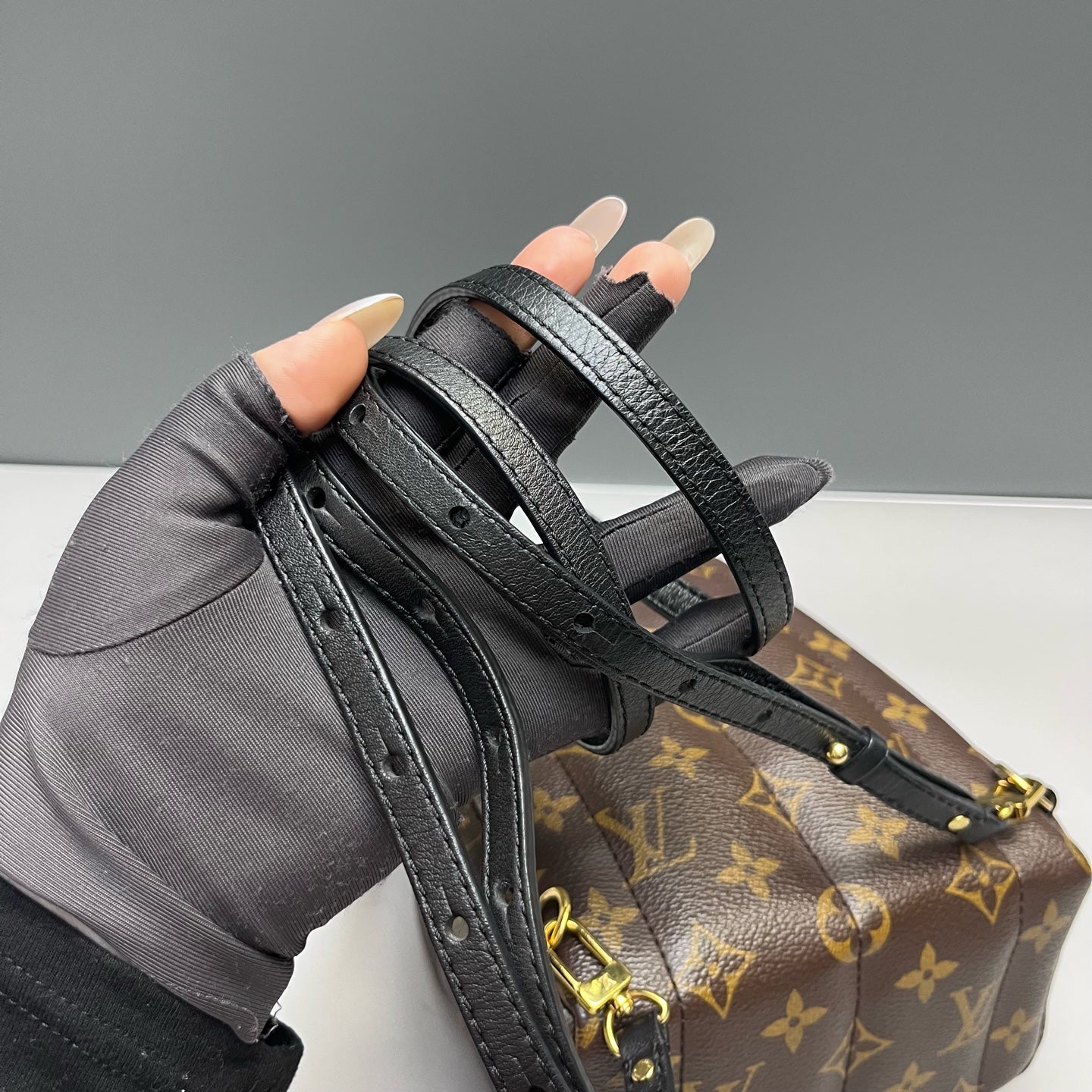 Louis Vuitton - Palm Springs Mini Backpack - Monogram coated canvas with leather trim - Brown - (mini)