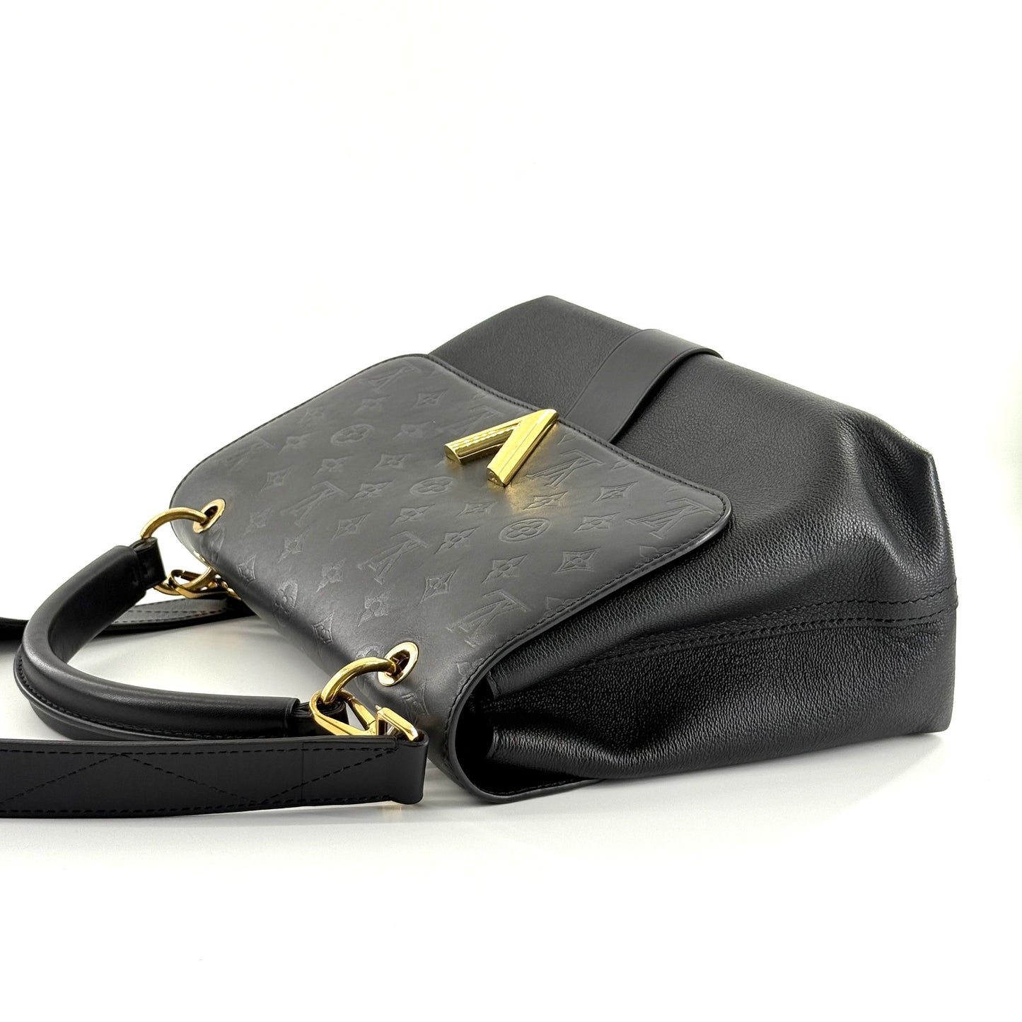 Louis Vuitton - Very Chain - Grained leather and embossed Monogram leather - Black - (medium)