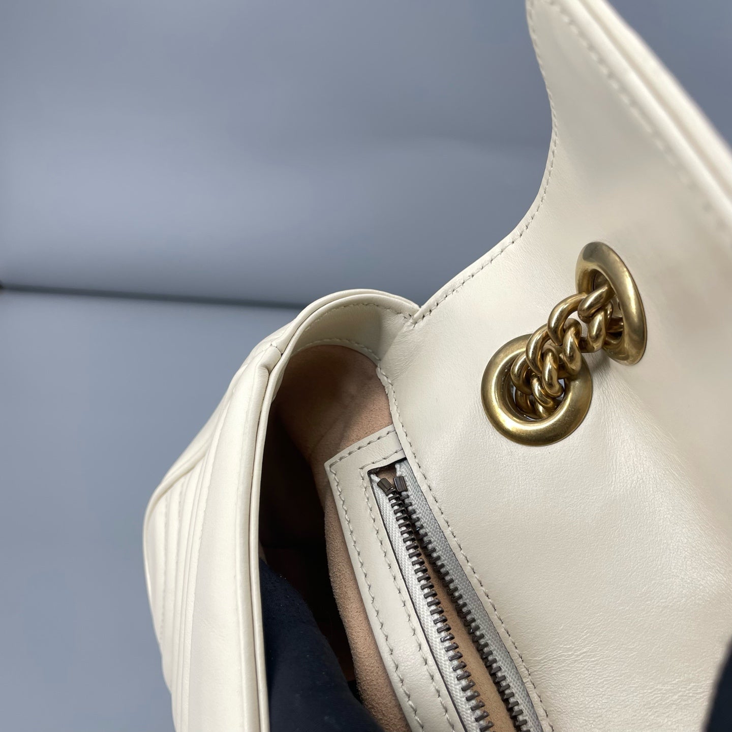 Gucci - Marmont 26 - Leather - White - (small)