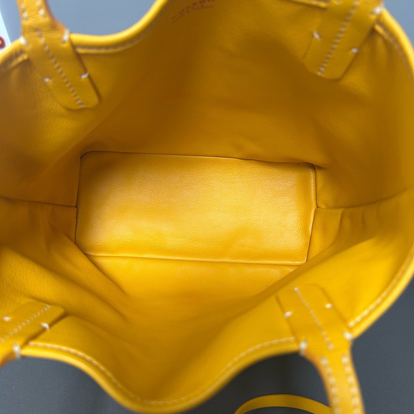 Goyard - Anjou Mini Reversible Tote - Goyardine canvas with leather trim - Yellow - (mini)