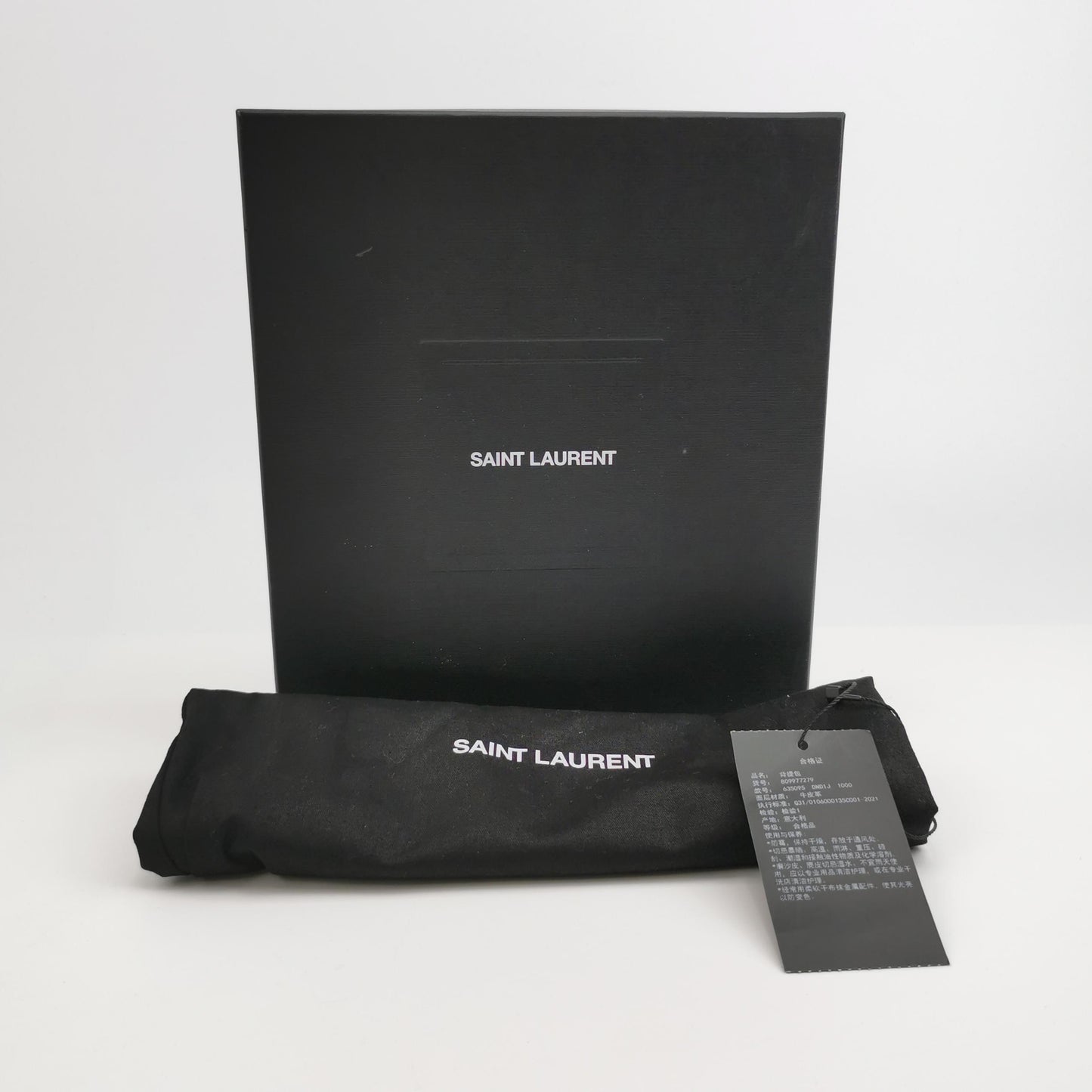 Saint Laurent - Monogram Chain Wallet - Leather - Black - (mini)