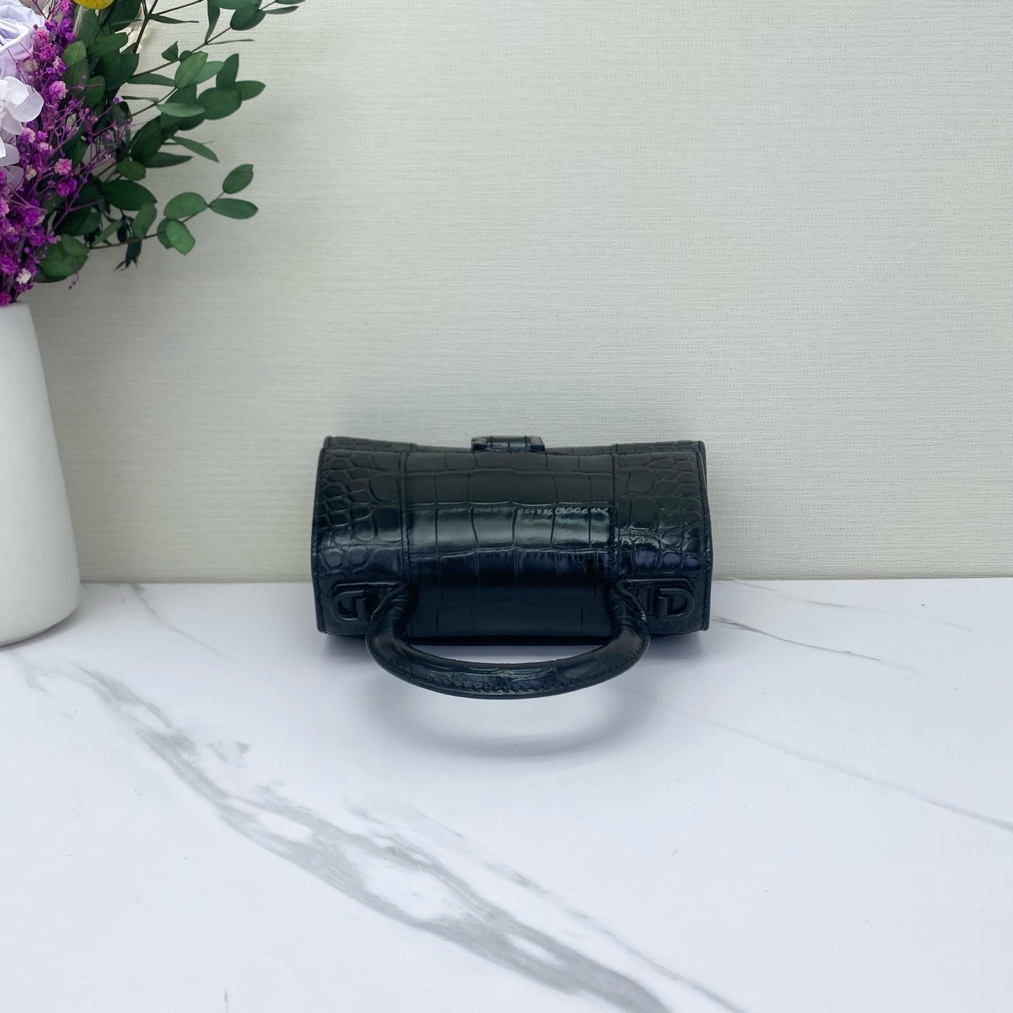 Balenciaga - Hourglass - Leather - Black - (mini)