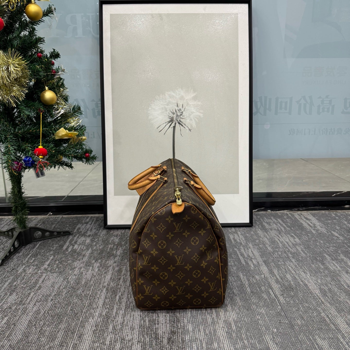 Louis Vuitton - Keepall 50 - Monogram coated canvas with Vachetta leather trim - Brown - (large)