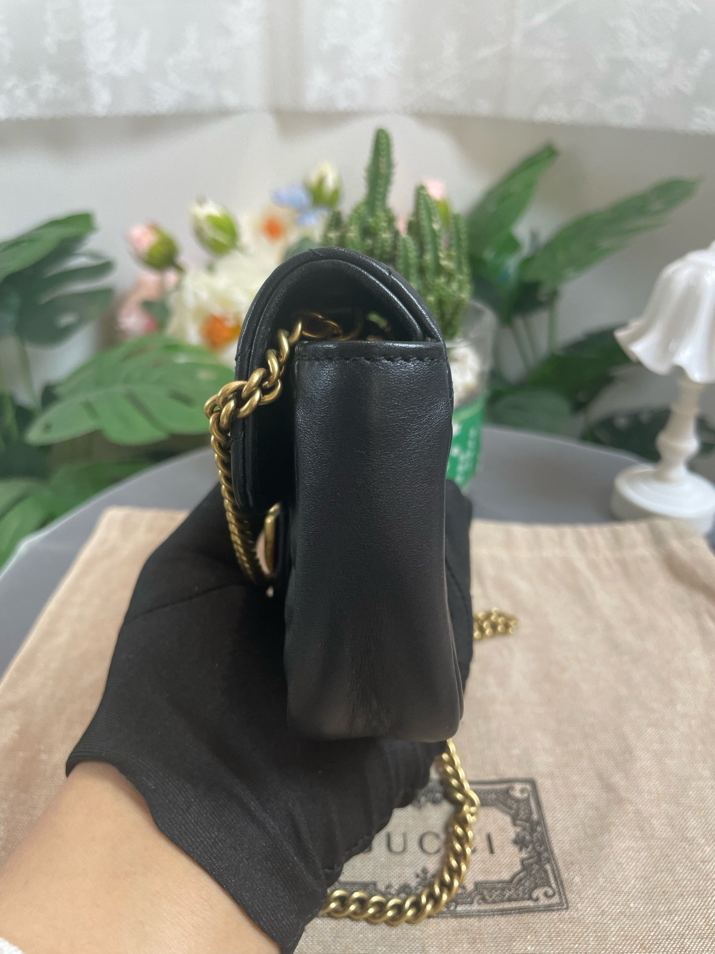 Gucci - Marmont Mini - Leather - Black - (mini)