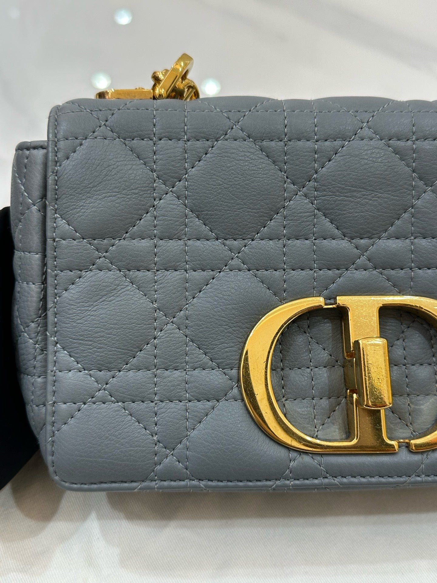 Dior - Miss Caro - Grained calfskin leather - Haze Blue - (Mini)