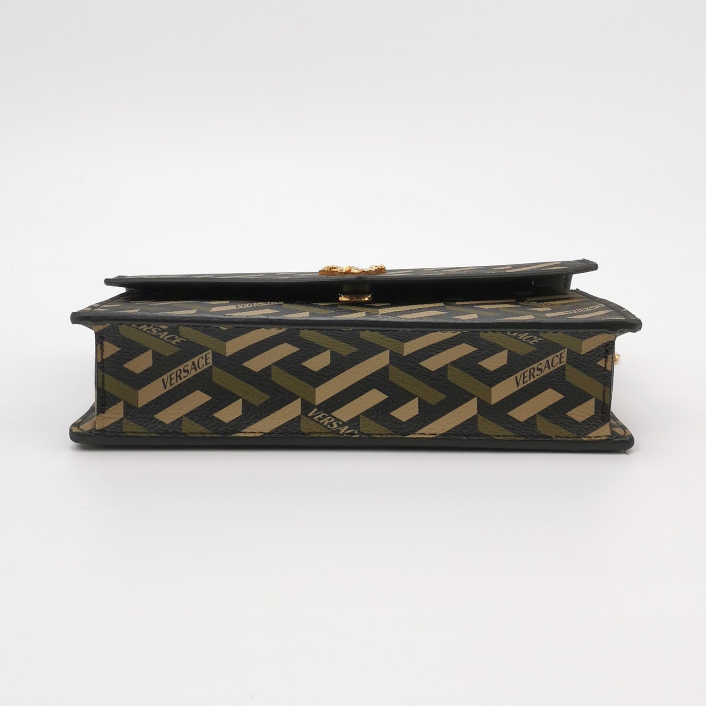 Versace - La Greca Chain Wallet - Coated canvas with leather trim - Multicolour - (small)