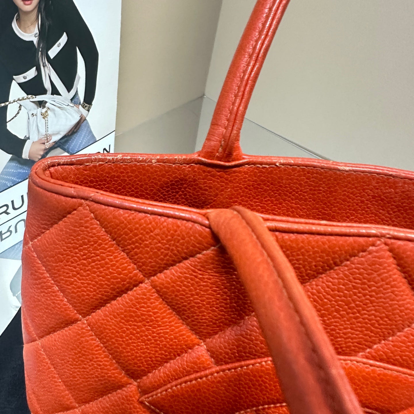 Chanel - Hilton Tote - Caviar leather - Orange - (medium)