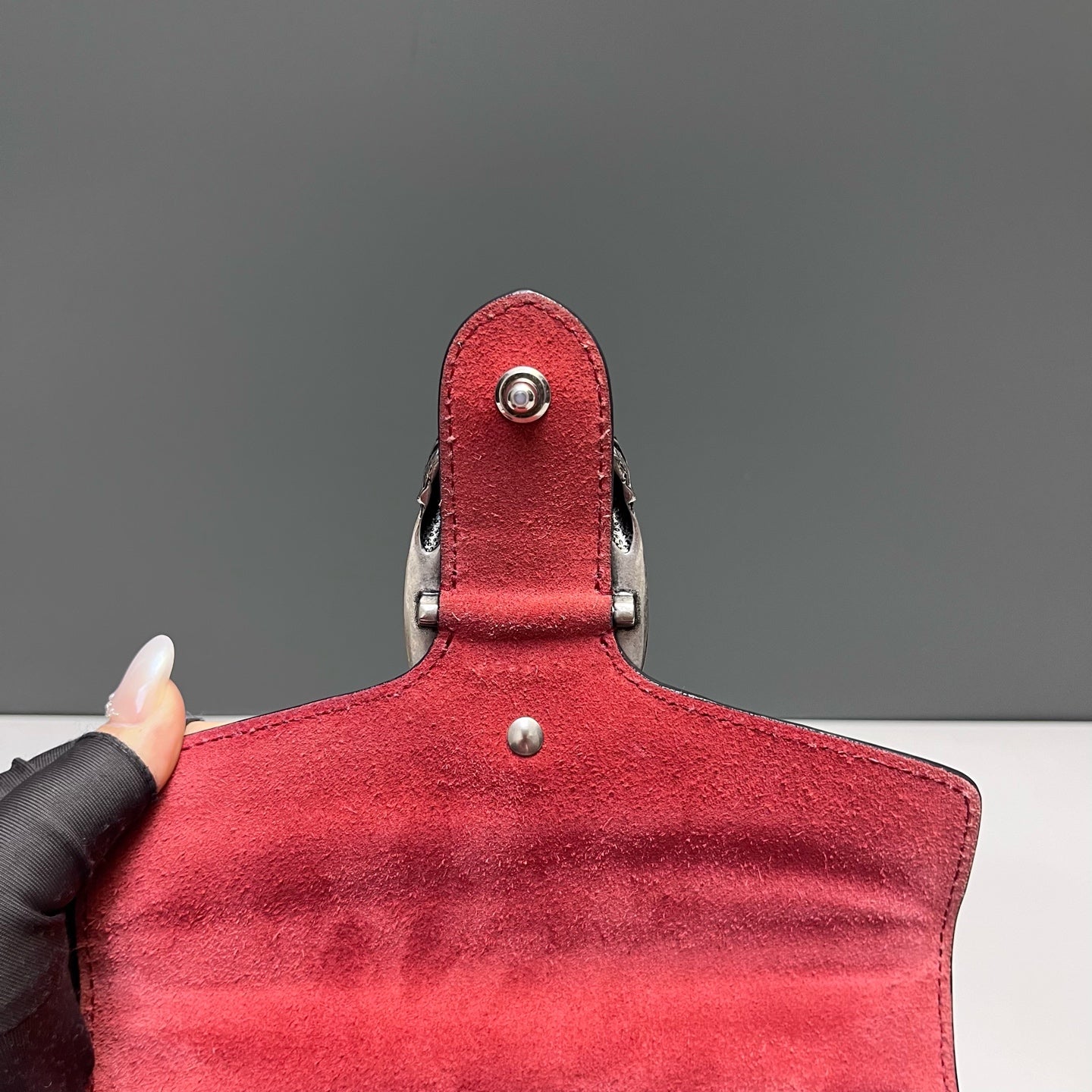 Gucci - Dionysus Small Shoulder Bag - GG Supreme canvas and Suede - Beige and Red - (Small)