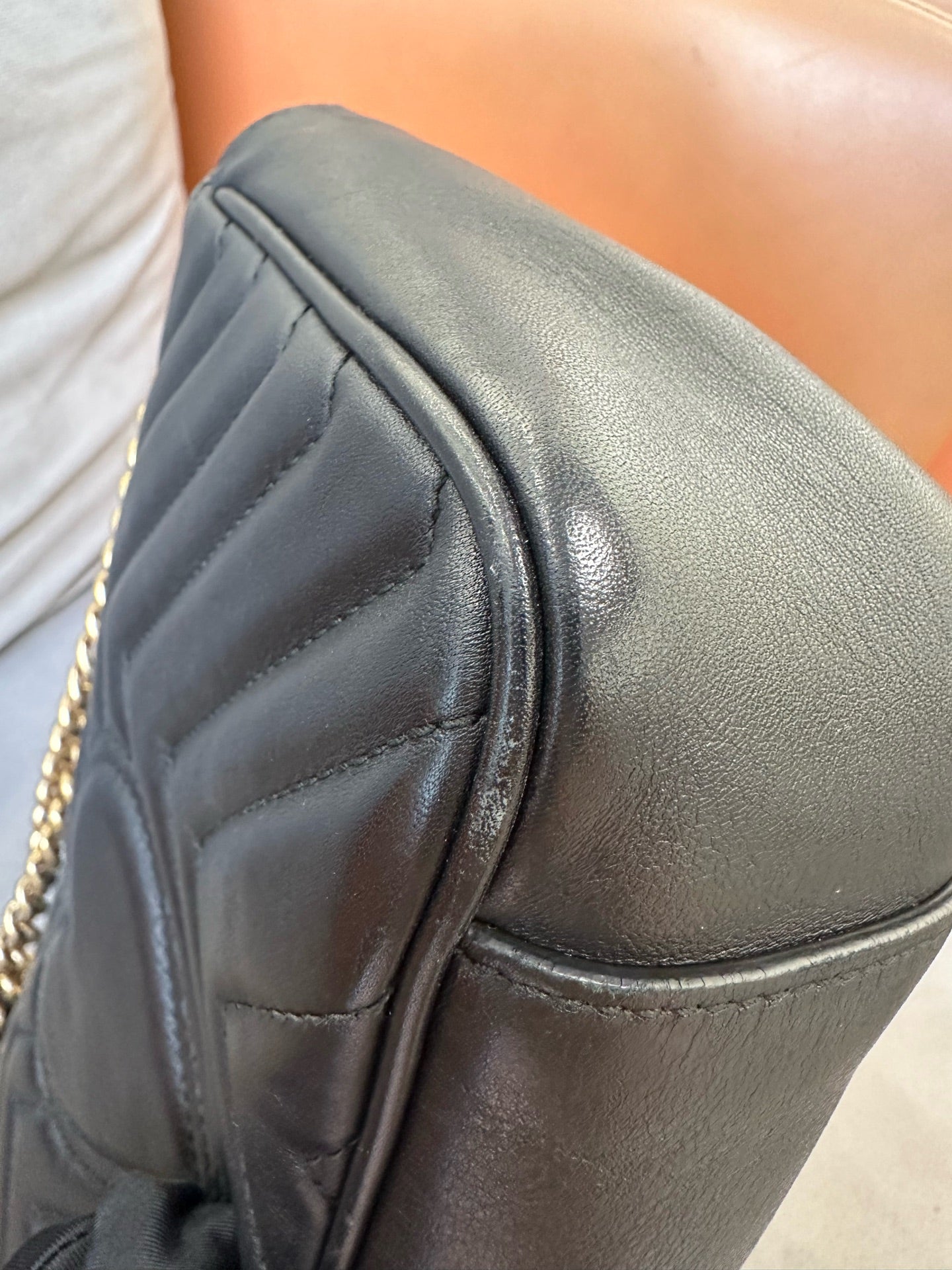 Gucci - GG Marmont Matelassé Shoulder Bag 26 - Leather - Black - (Medium)